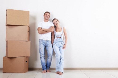 Man with van removal service helping with home moving in Sutton