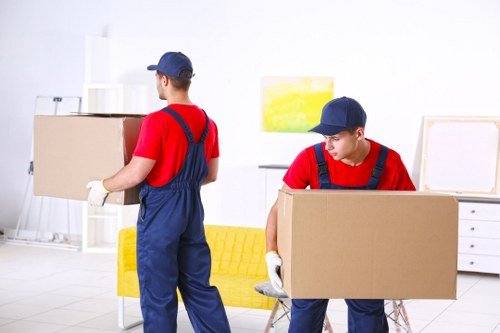 Commercial moving team planning a business relocation in Sutton