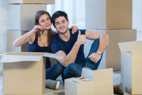 Careful furniture handling during a Sutton house move
