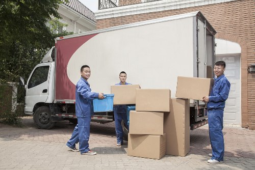 Van loading outside a Sutton residential property