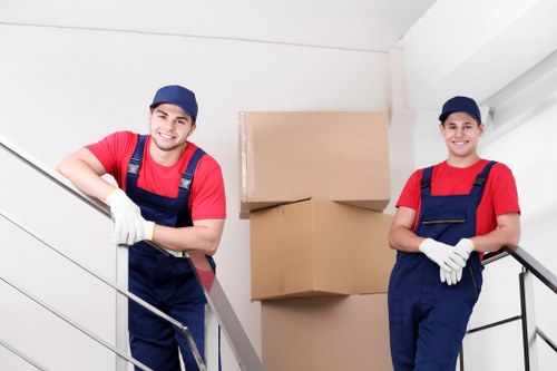 Removal team helping a household move in Sutton