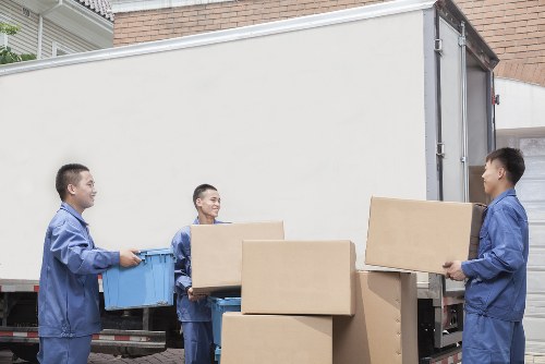 Packing and loading household items for a Sutton property move
