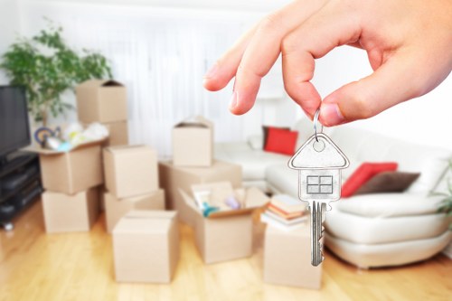 Moving truck service planning in Sutton residential street