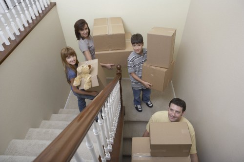 Furniture loading and transport during a Sutton man with van move